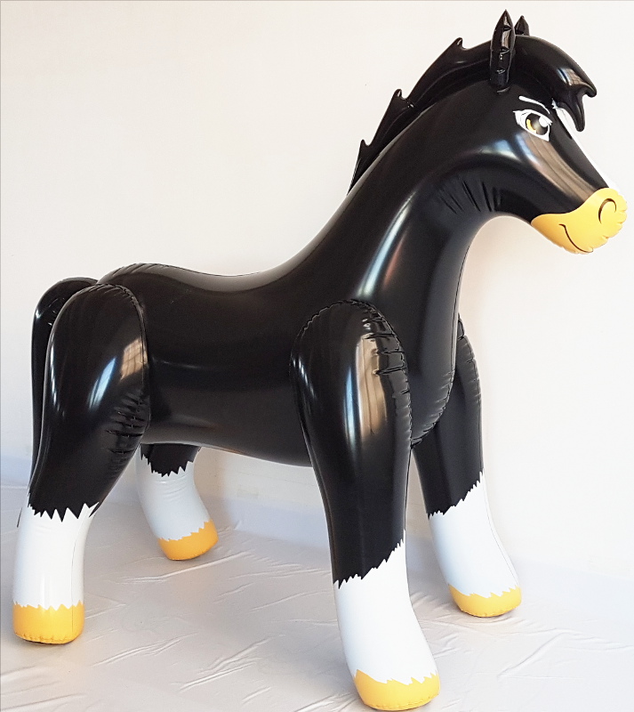 Horse black shiny, Inflatable World